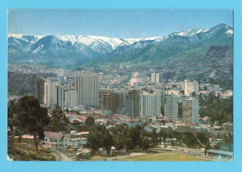 BOLIVIA PPC la Paz 1981 with Sheraton Hotel cancel to Netherlands