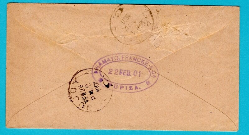 BOLIVIA wrapper 1901 Tupiza to Salta