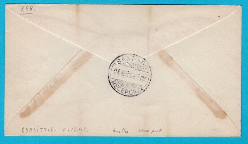 BOLIVIA air cover 1928 La Paz first experimental flight