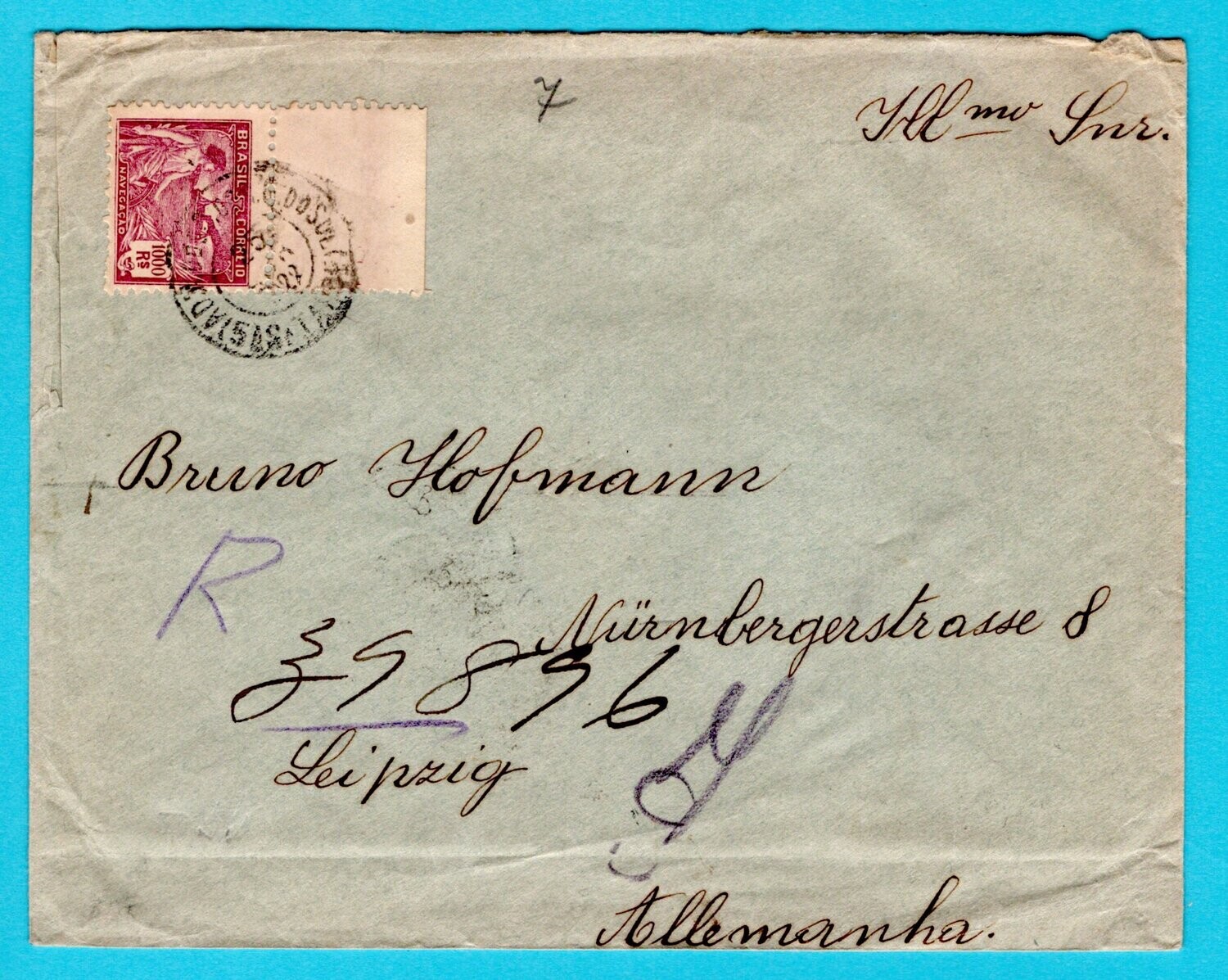 BRAZIL R cover 1922 Rio Grande dos Sul to Germany