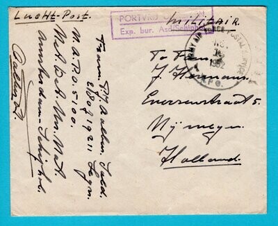 NEDERLAND Korea oorlog brief 1952 NAPO 5100
