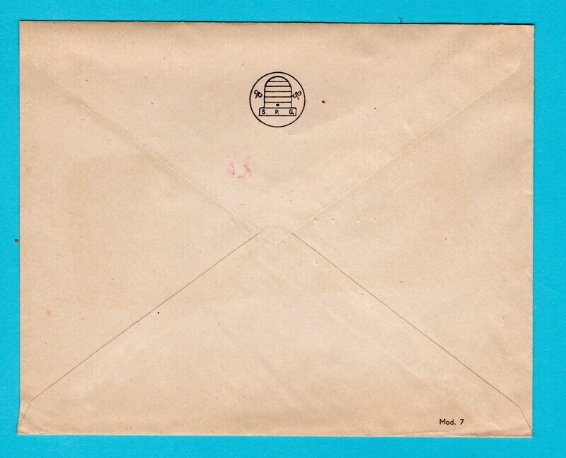 NEDERLAND brief 1948 Rotterdam BIJENKORF rood frankering