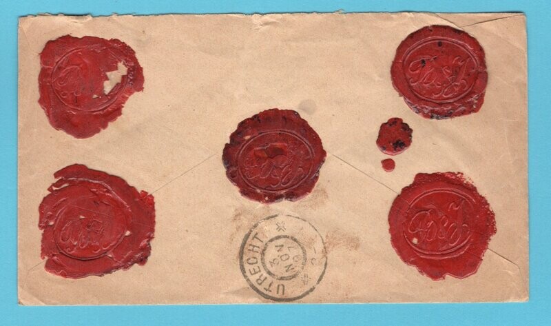 NEDERLAND R brief 1897 Rotterdam naar Utrecht