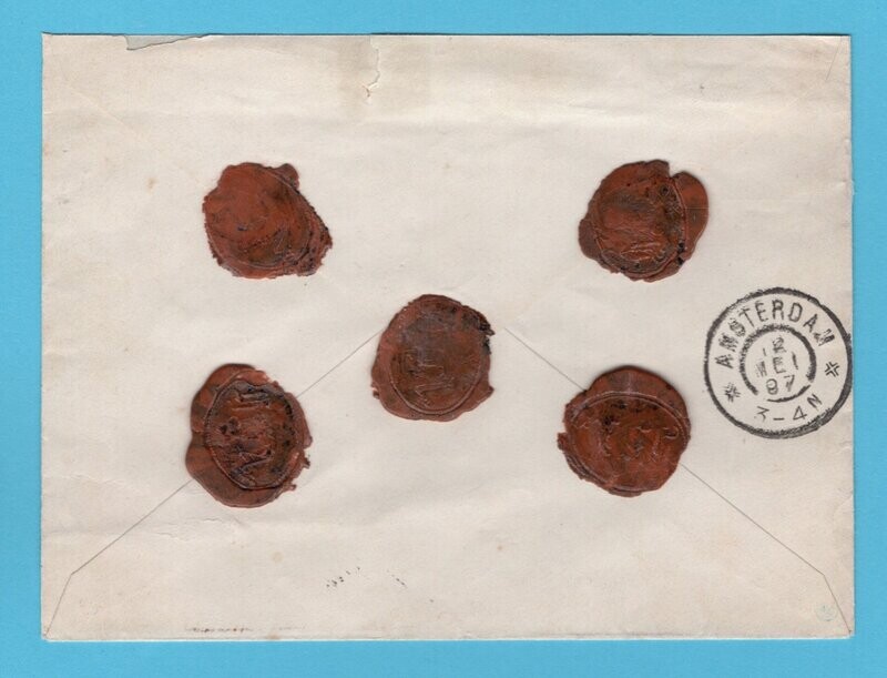 NEDERLAND R envelop met waarde1897 Heemstede
