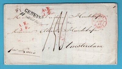 ZWITSERLAND brief 1840 Genève 