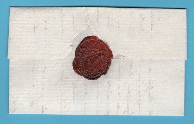 NEDERLAND brief 1839 Amsterdam "per schuit van elf uren"
