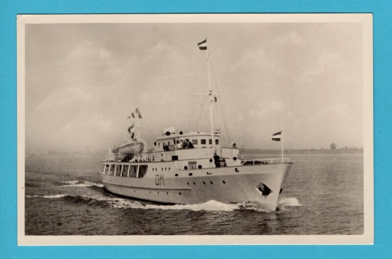 NEDERLAND prentbriefkaart 1947 Marineschip Van der Streng