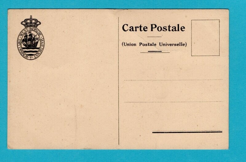 NEDERLAND prentbriefkaart Royal Dutch West India Mail *