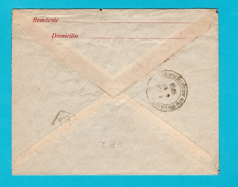 ARGENTINA envelope 1916 San Juan to BA