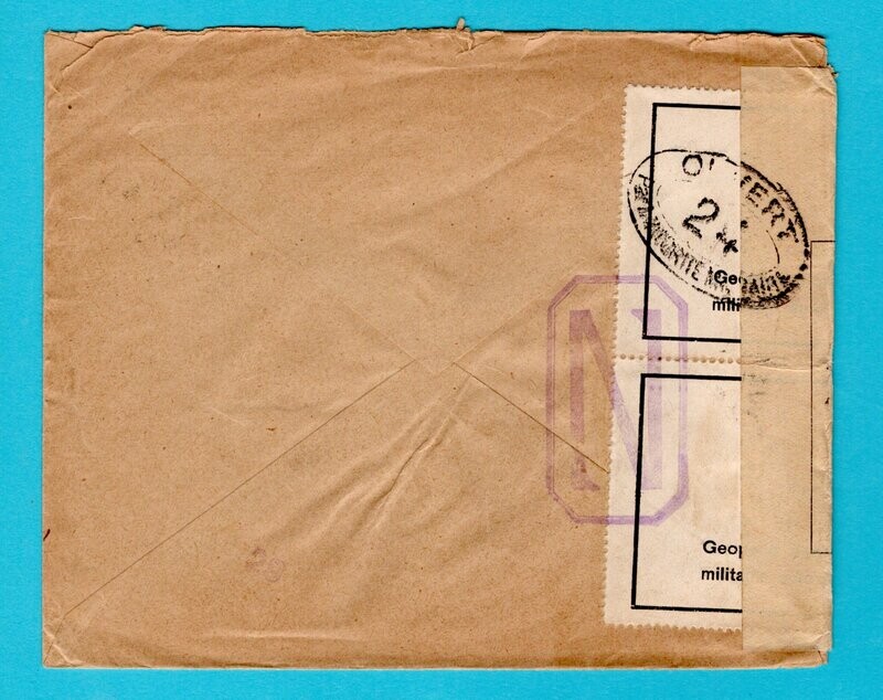 NEDERLAND censuur brief 1916 Vlissingen naar Wagon Lits Parijs