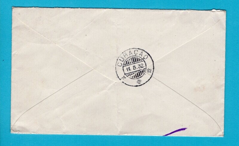 VENEZUELA ship cover 1932 KNSM "El Libertador" to England