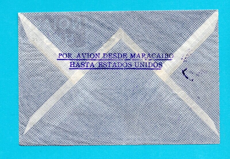 VENEZUELA air cover 1938 Maracaibo route marking to Germany