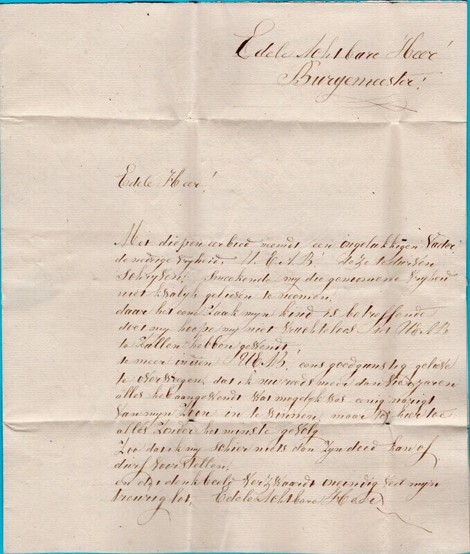 NEDERLAND brief ca 1850 Leeuwarden Tuchthuis met censuur