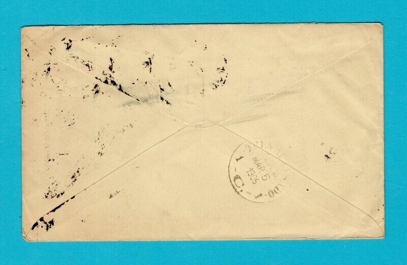 BOLIVIA envelope 1905 Oruro to England