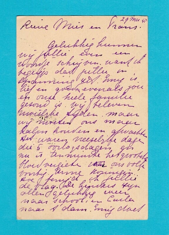 NEDERLAND briefkaart 1940 's Gravenhage naar Indië met censuur
