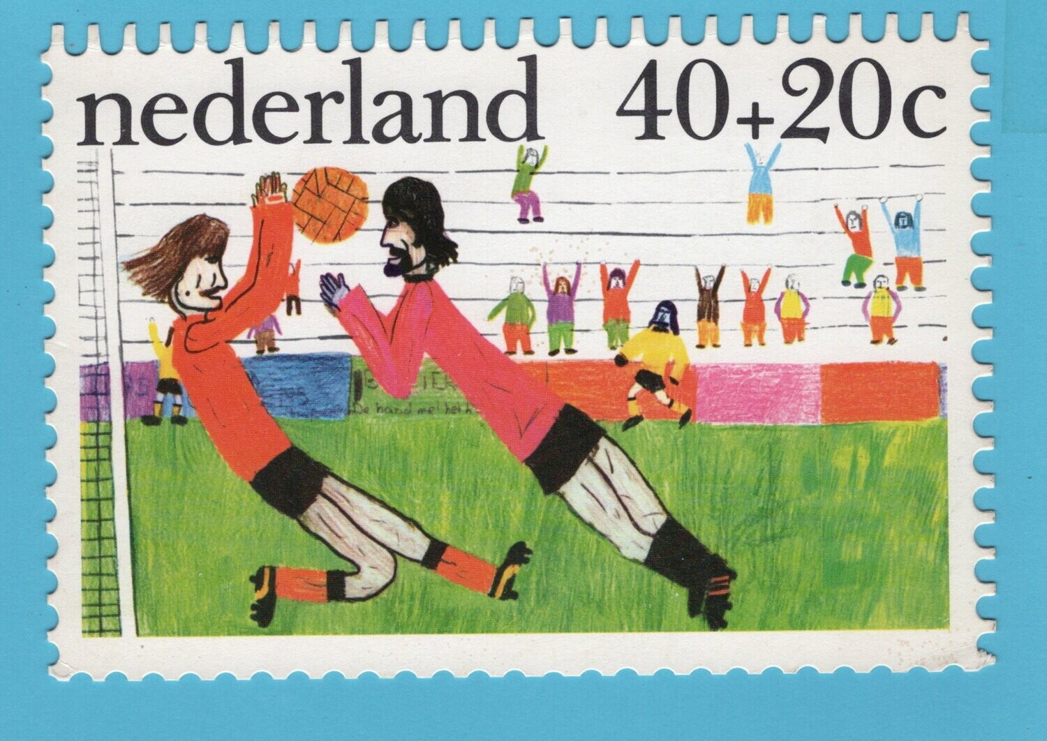 NEDERLAND kinder bedank kaart 1976 kerstgroet