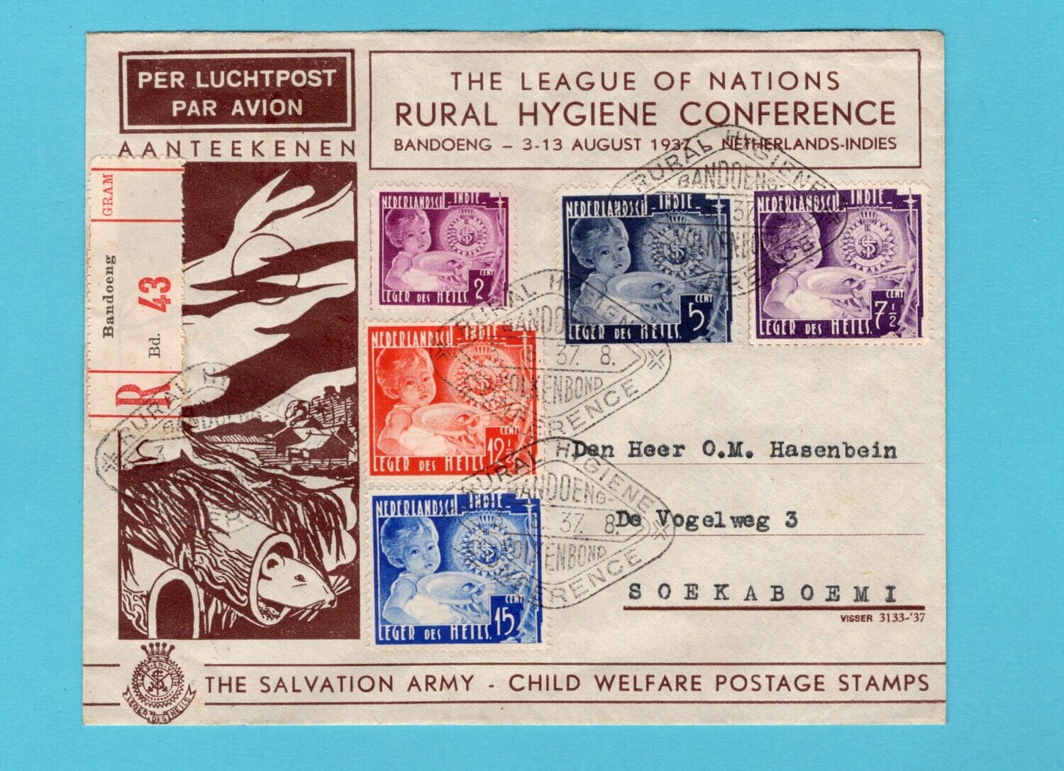 NETHERLANDS EAST INDIES R cover 1937 Rural Hygiene conference