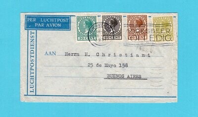 NEDERLAND luchtpost brief 1931 's Gravenhage naar Argentinië