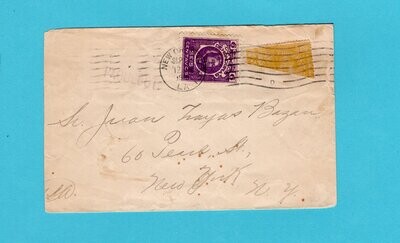 HONDURAS cover 1915 by New Orleans packet with bisect