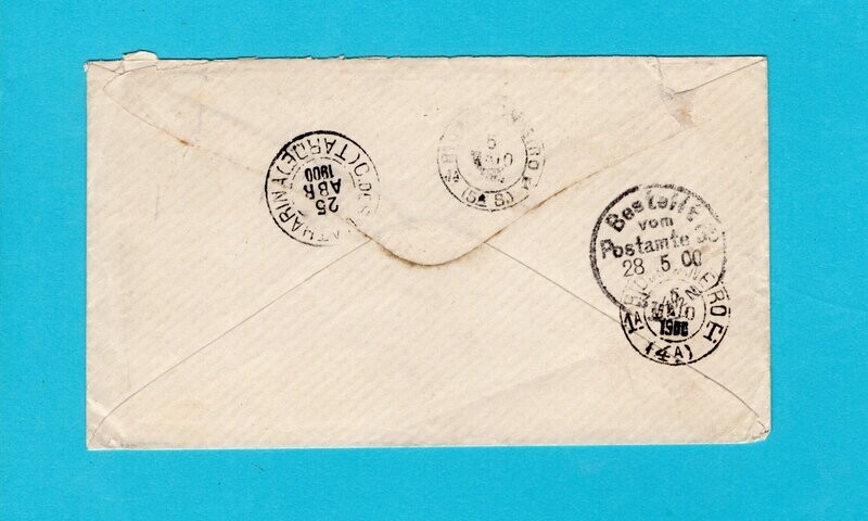 BRAZIL cover 1900 Joinville to Germany