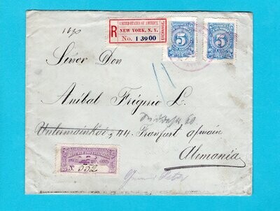 COLOMBIA R cover 1909 to Germany