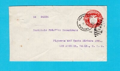 PANAMA envelope 1931 Panama to USA