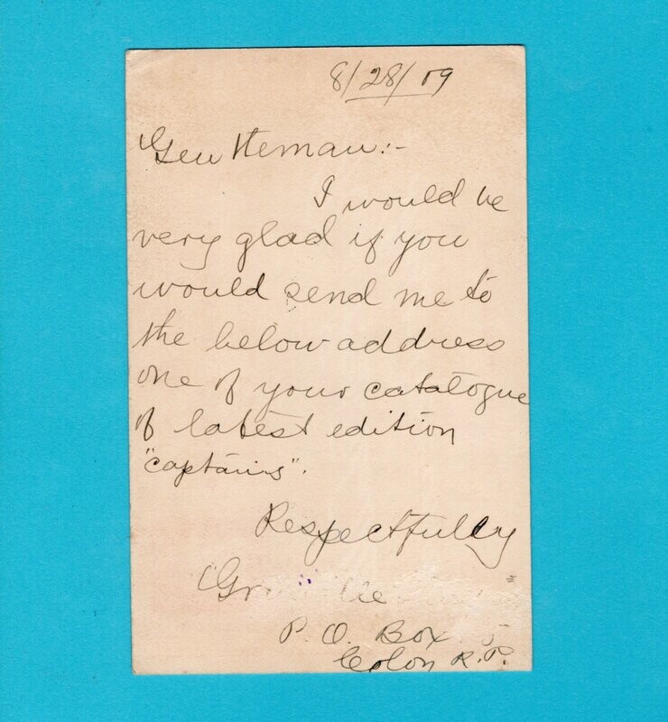 PANAMA postal card 1909 Colon to England
