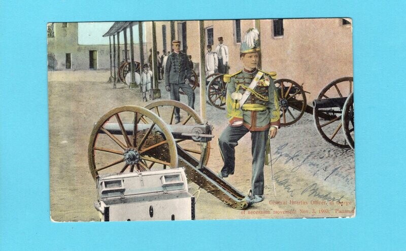 PANAMA CANAL ZONE PPC general Huertas 1912 to Germany