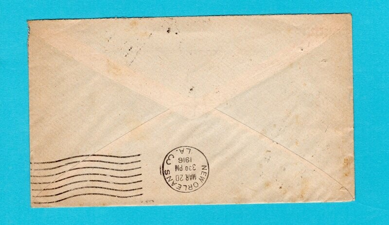 EL SALVADOR cover 1916 Santa Ana to USA