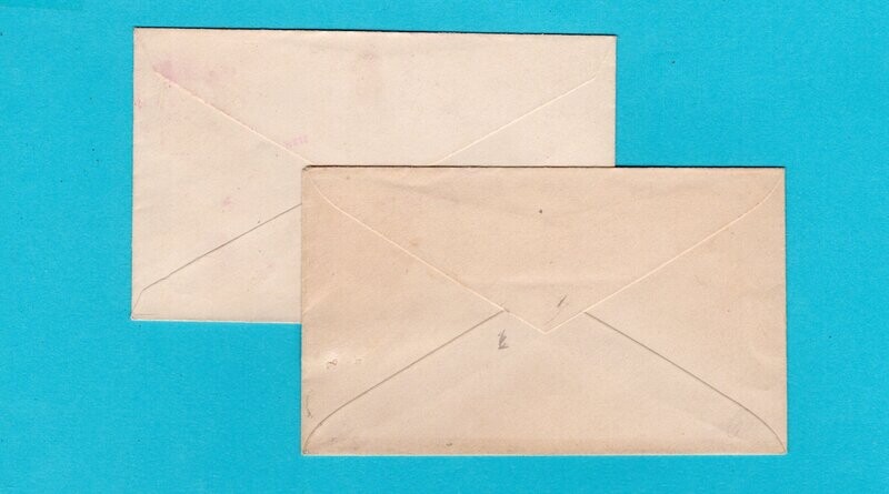 El Salvador 2 postal envelopes 1897 - 1898 El Chilamatal
