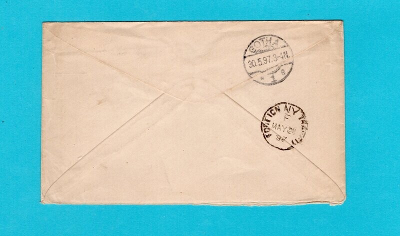 EL SALVADOR postal envelope 1897 Sonsonate to Germany