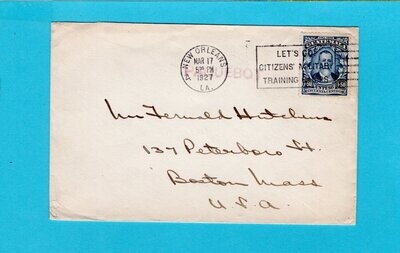 GUATEMALA United Fruit cover 1927 Puerto Barrios to USA