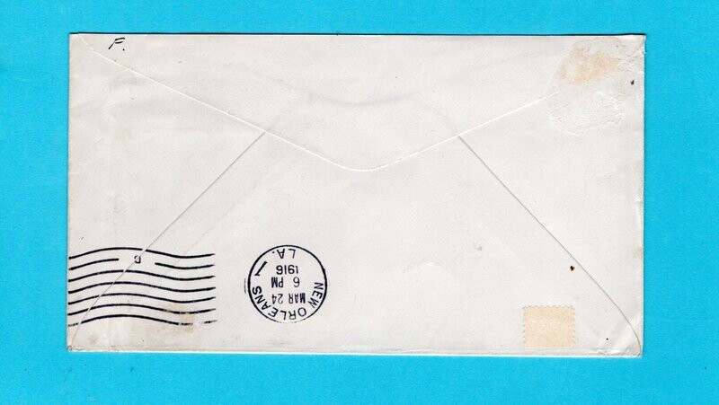 HONDURAS cover 1916 Puerto Cortes to USA