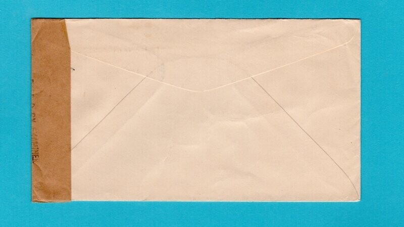 HONDURAS censor cover 1942 La Ceiba to USA