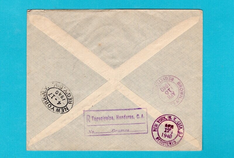 HONDURAS R FDC 1940 Tegucigalpa sheetlet PanAmerican Union