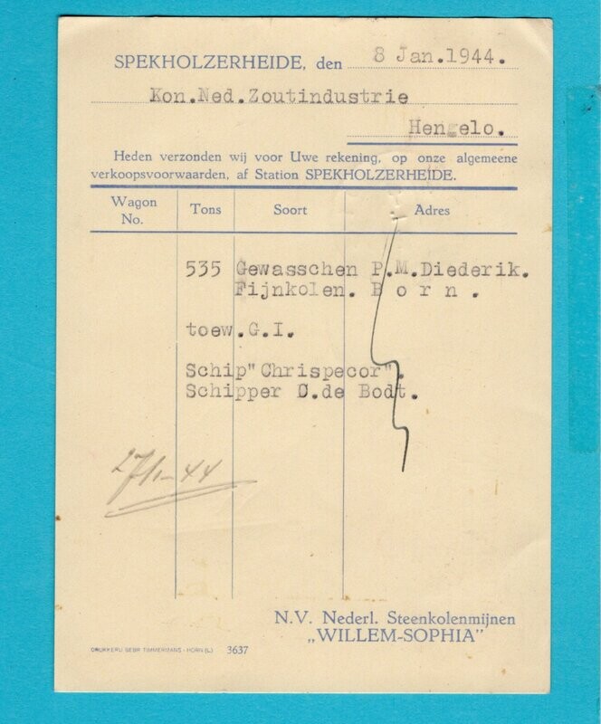 NEDERLAND briefkaart 1944 Spekholzerheide naar Hengelo