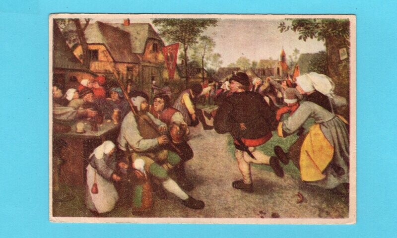 NEDERLAND prentbriefkaart 1945 's Hertogenbosch-Station open "4"