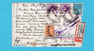 BRAZIL R air PPC 1934 Praça to Germany - cancelled air mail