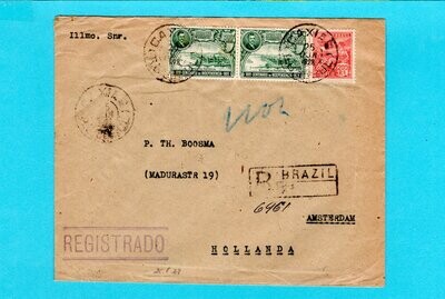 BRAZIL R cover 1928 Caxias do Sul to Netherlands