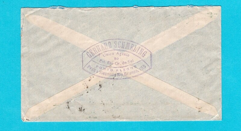 BRAZILIË Lufthansa cover 1935 Porto Alegre to Germany