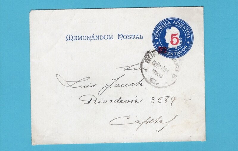 ARGENTINA Tierra del Fuego illustrated letter sheet 1902 BA
