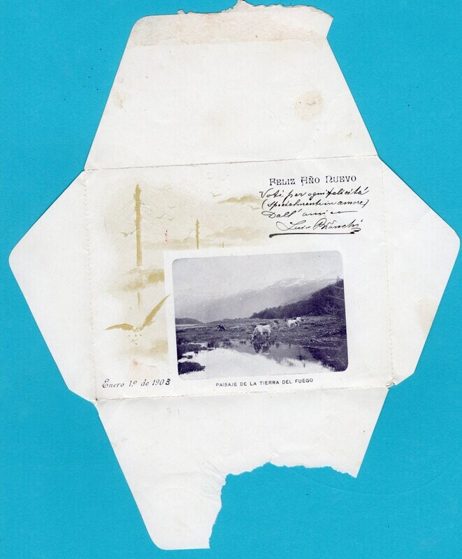 ARGENTINA Tierra del Fuego illustrated letter sheet 1902 BA