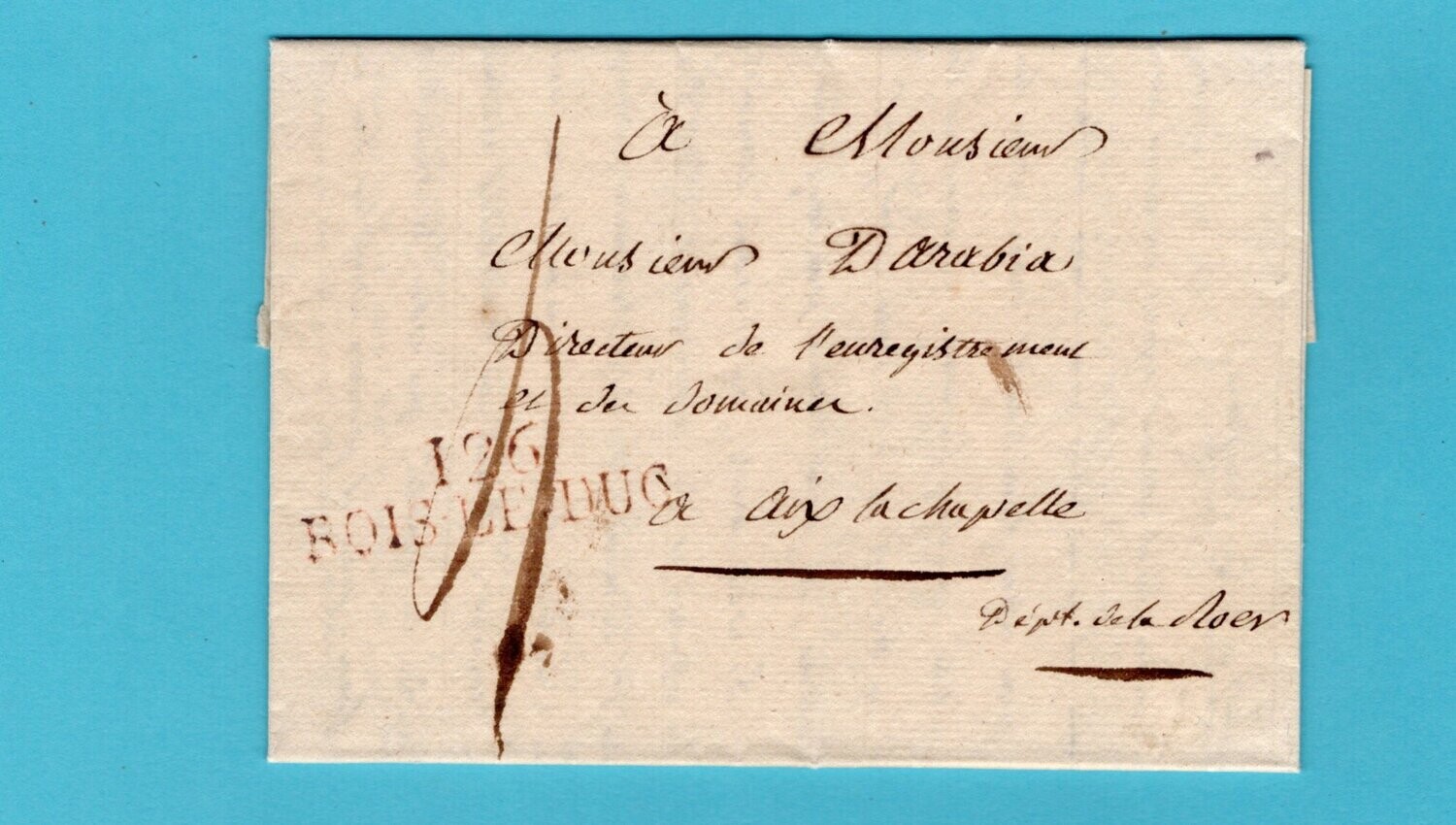 NEDERLAND brief 1811 met 126/ Bois le Duc naar Aix la Chapelle