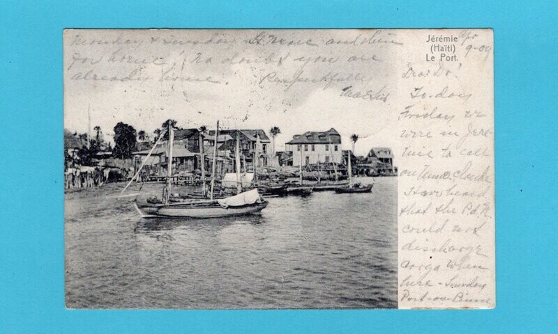 HAITI PPC port of Jérémie 1909 to Dordrecht forwarded Terborg