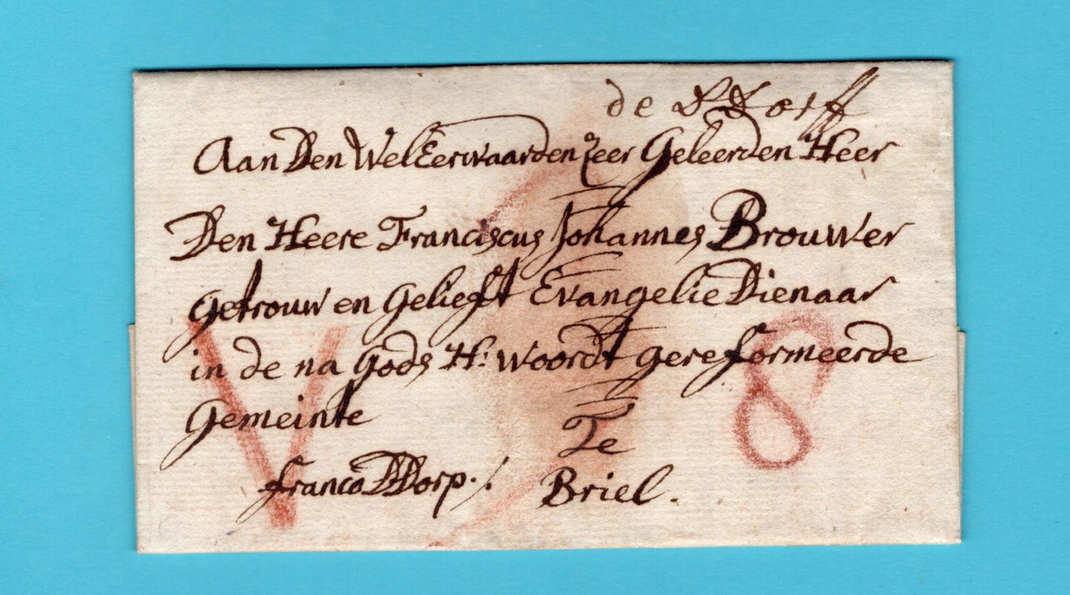 DUITSLAND complete brief 1785 Düsseldorf naar Brielle