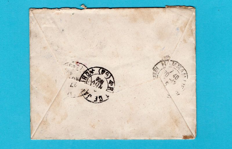 BRAZIL cover 1905 Pelotas to Tunisia, North Africa