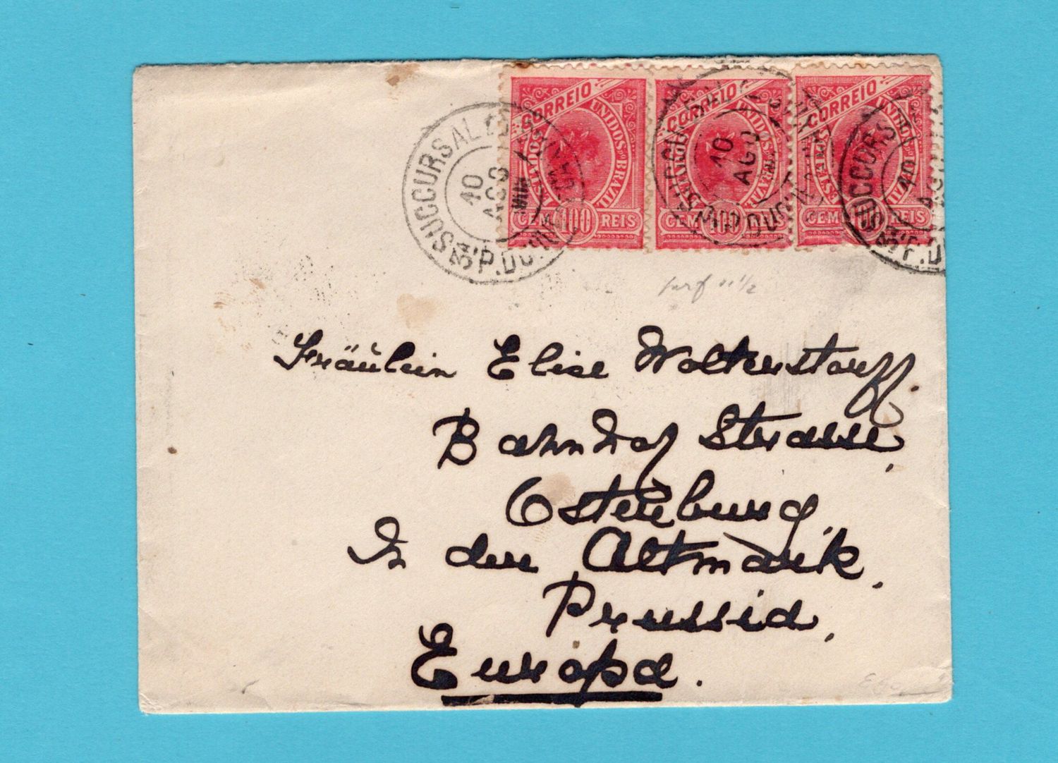BRAZIL cover 1903 Rio de Janeiro to Germany