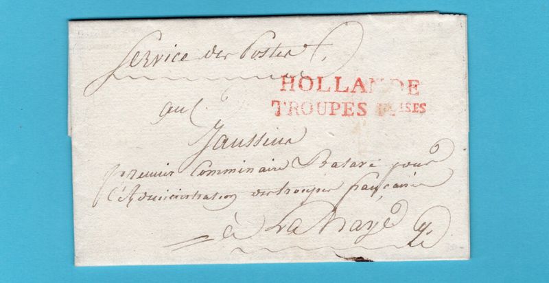 NEDERLAND complete brief 1798 Utrecht Hollande Troupes F.oises