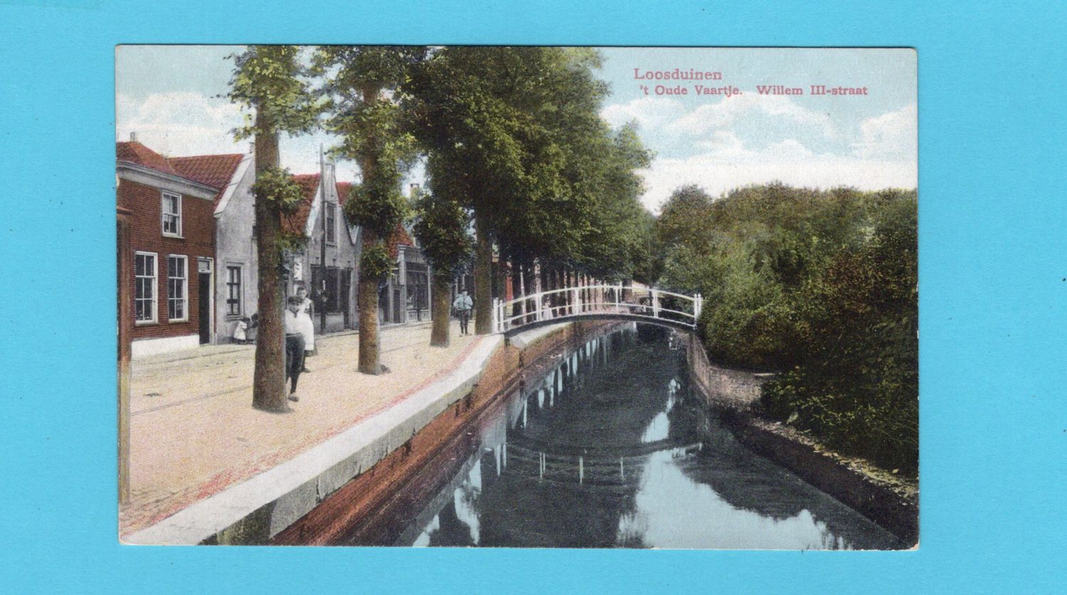NEDERLAND prentbriefkaart &#39;t Oude Vaartje 1910 Loosduinen