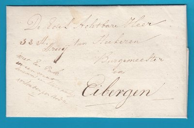 NEDERLAND complete brief 1831 Amsterdam naar Eibergen